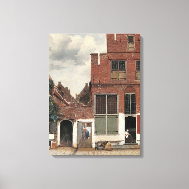 Lienzo Johannes Vermeer The Little Street Classic (Anverso)