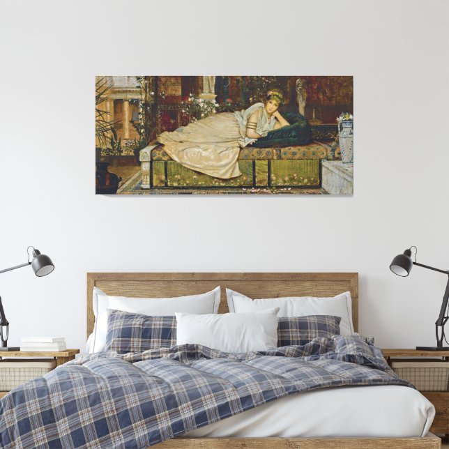 Lienzo John Atkinson Grimshaw - A Lady in a Classical (Insitu(Dormitorio))