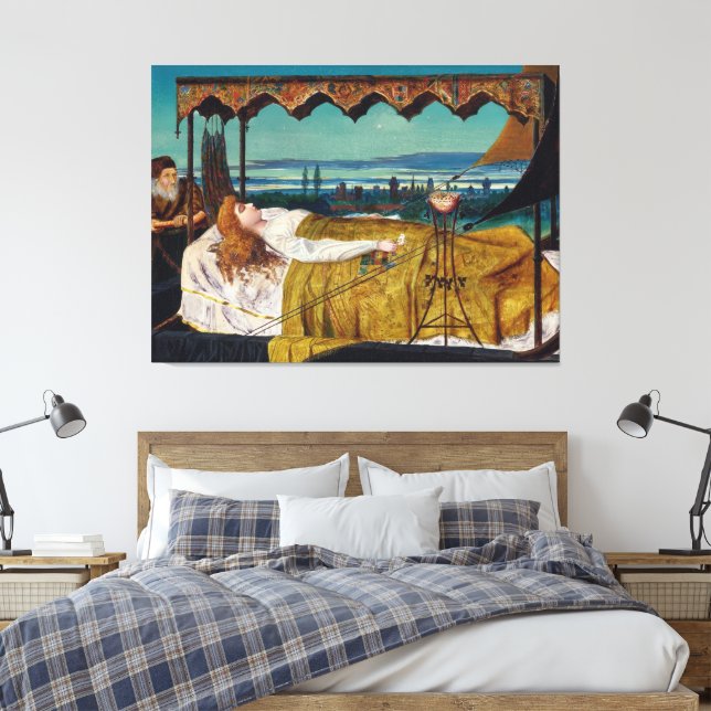 Lienzo John Atkinson Grimshaw - Elaine  (Insitu(Dormitorio))