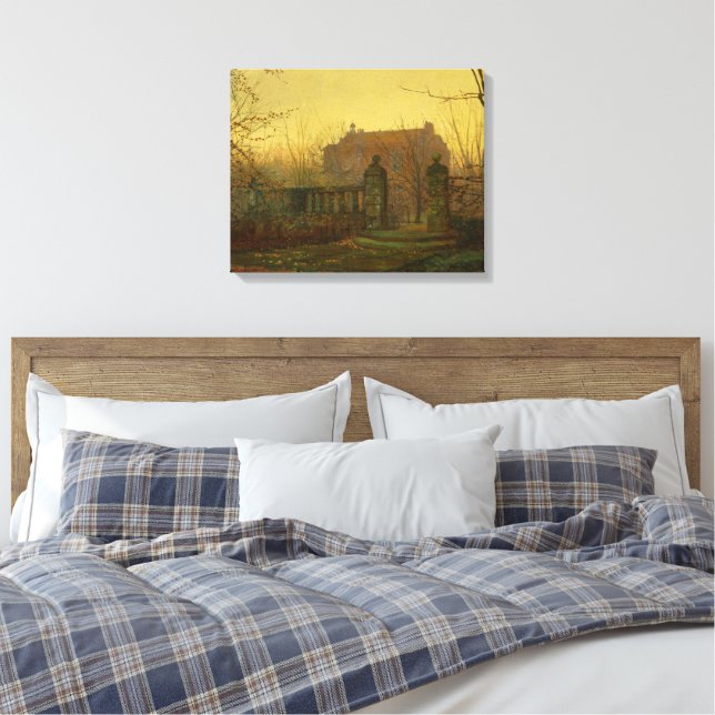 Lienzo John Atkinson Grimshaw - Mañana de Otoño (Insitu(Dormitorio))
