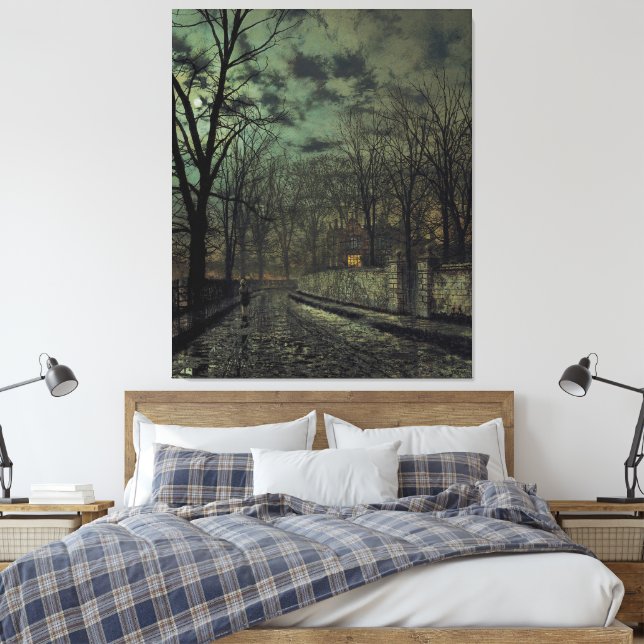 Lienzo John Atkinson Grimshaw - Noviembre (Insitu(Dormitorio))
