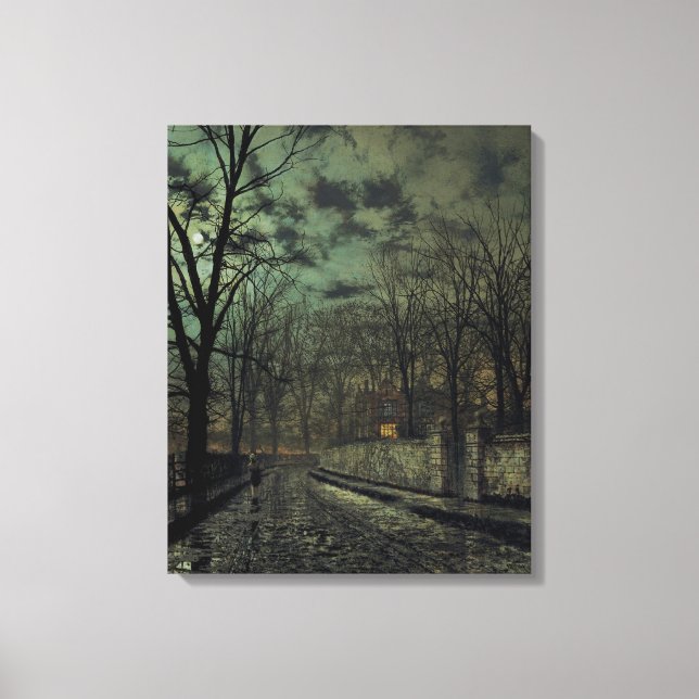 Lienzo John Atkinson Grimshaw - Noviembre (Anverso)