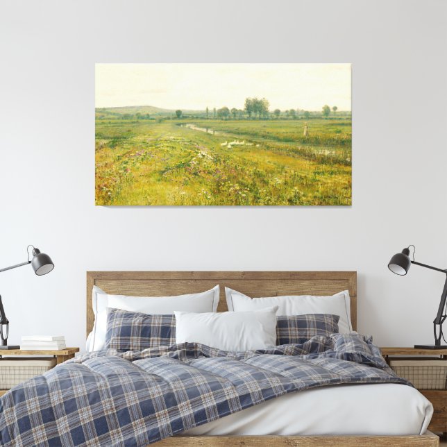Lienzo John Atkinson Grimshaw - Una extensa pradera (Insitu(Dormitorio))