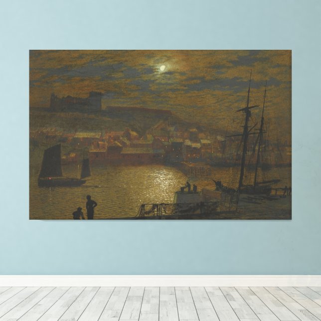 Lienzo John Atkinson Grimshaw - Whitby desde Scotch Head (Insitu (piso de madera))