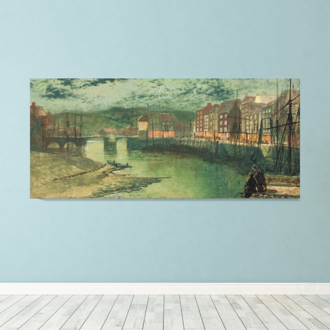 Lienzo John Atkinson Grimshaw - Whitby Docks  (Insitu (piso de madera))