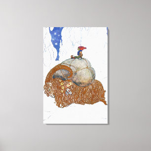 Lienzo John Bauer Los Navidades Goat Scandinavian