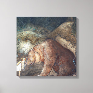 Lienzo John Bauer, pobre pequeño bastión