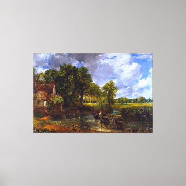 Lienzo JOHN CONSTABLE - El Hay Wain - 1821 - Romanticismo (Anverso)
