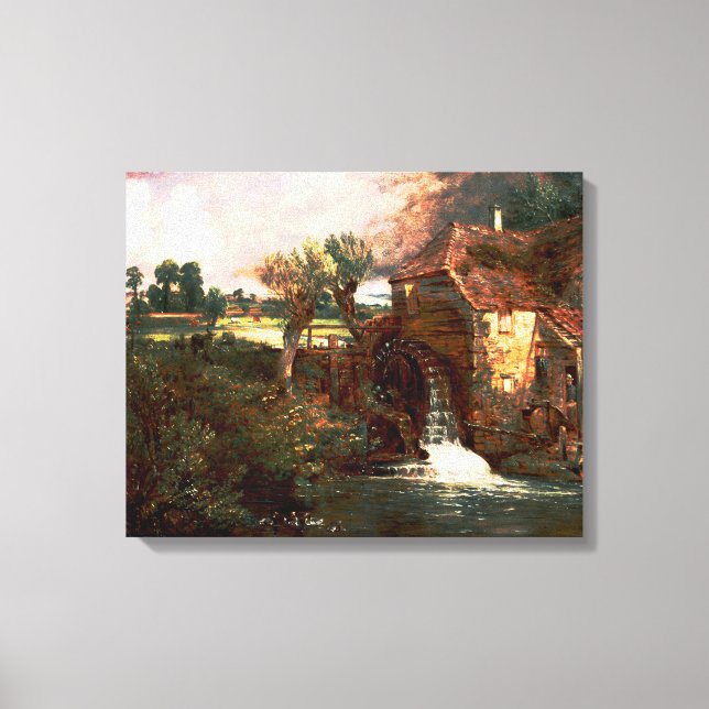 Lienzo John Constable - Parham Mill (Modificado) (Anverso)