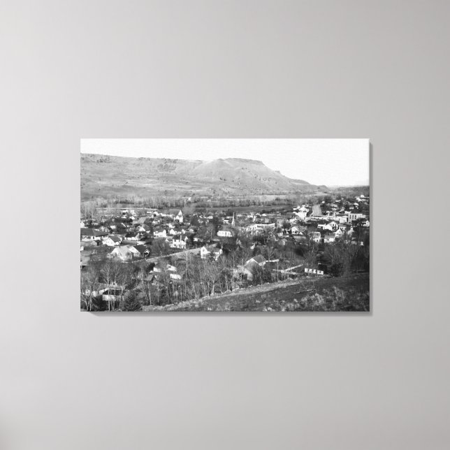 Lienzo John Day, Oregon Town View Photograph (Anverso)