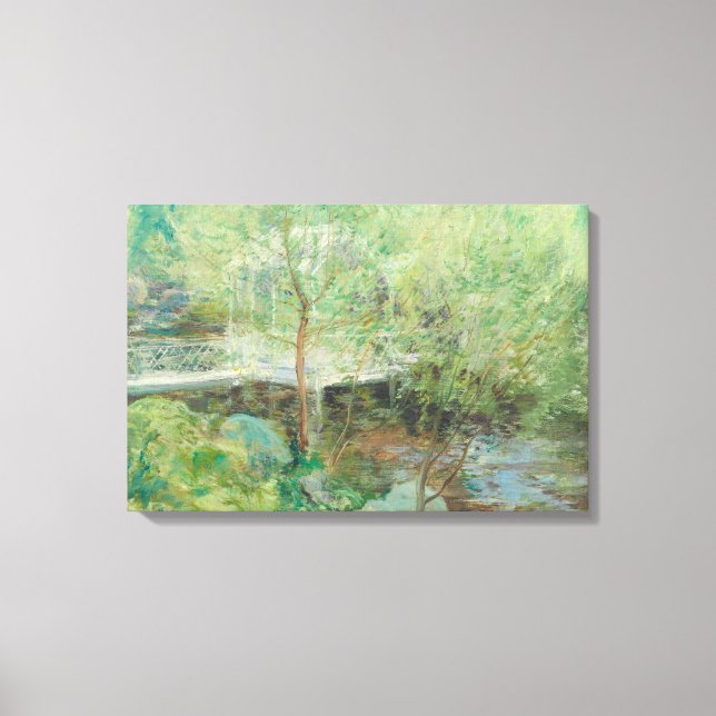 Lienzo John Henry Twachtman - El Puente Blanco (Anverso)