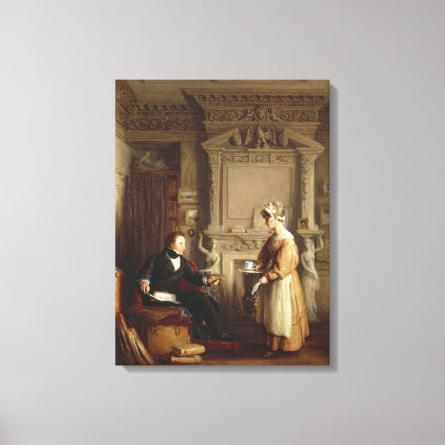 Lienzo John Sheepshanks y su empleada doméstica (Anverso)