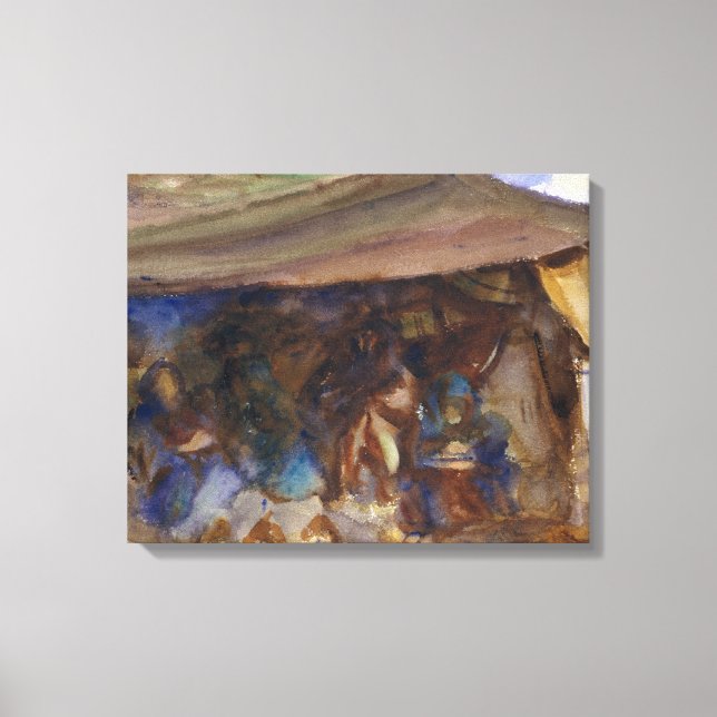Lienzo John Singer Sargent - Tienda beduina (Anverso)