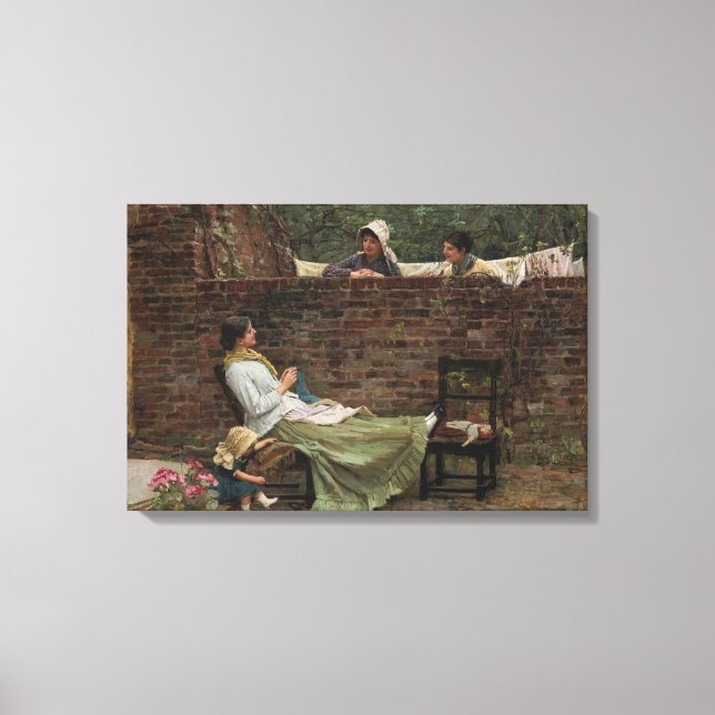 Lienzo John William Waterhouse - Buenos vecinos (Anverso)