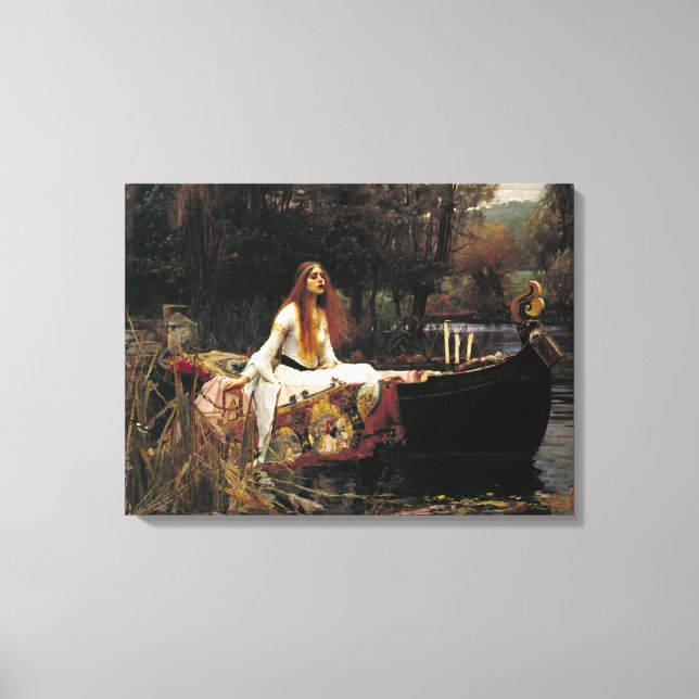 Lienzo John William Waterhouse La Dama De Shalott (Anverso)