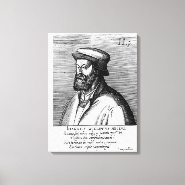 Lienzo John Wycliffe (Anverso)