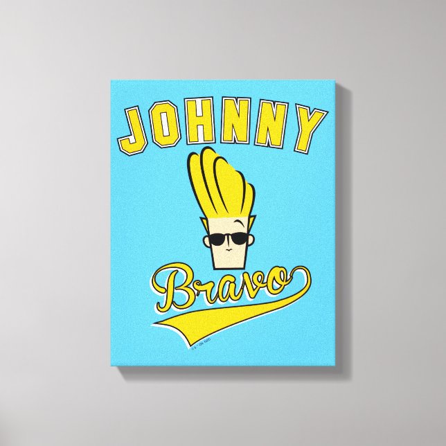 Lienzo Johnny Bravo Collegiate Gráfico (Anverso)