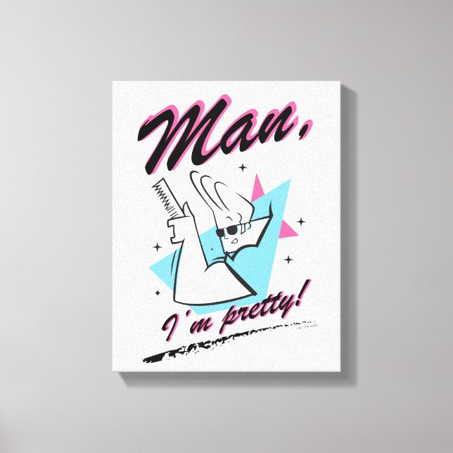 Lienzo Johnny Bravo - Man I m Retro Graphic (Anverso)