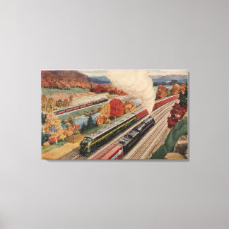 Lienzo Johnstown, Pennsylvania (Trenes de Comercio)