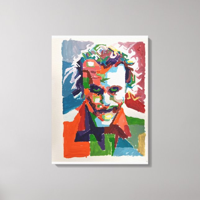 Lienzo Joker Pintado a Mano por Mark Elsen (Anverso)