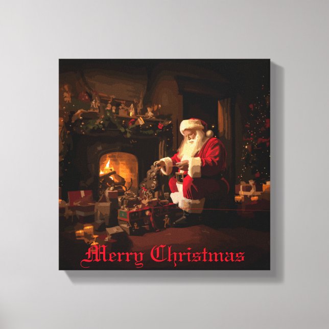 Lienzo Jolly Old Saint Nick (Anverso)