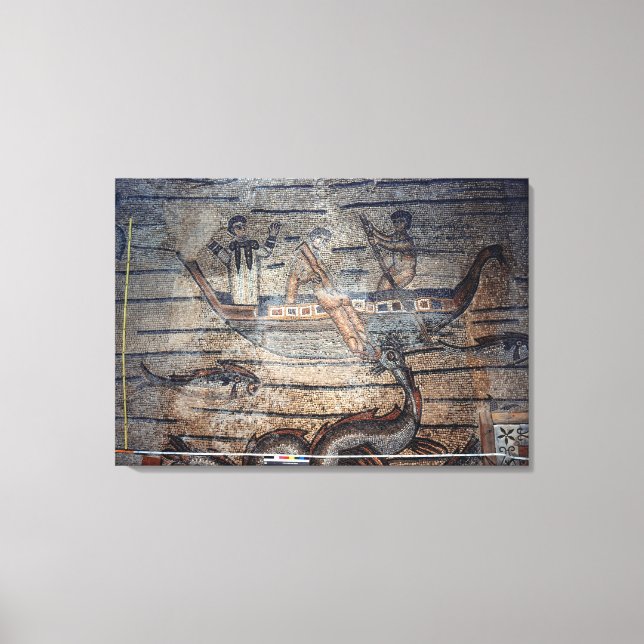 Lienzo Jonah siendo tragado por la ballena, detalle de un (Anverso)