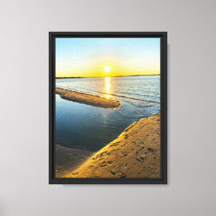 Lienzo Jones Beach Nueva York NY LI Playa Atardecer