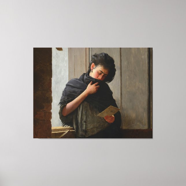 Lienzo José Almeida Jr - Saudade (Longing) (1899) (Anverso)