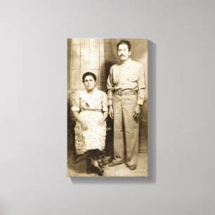 Lienzo Jose y Maria Guerrero