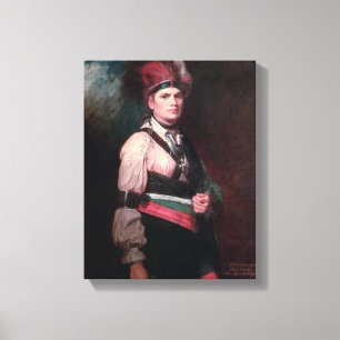 Lienzo Joseph Brant, Jefe de los Mohawks, 1742-1807