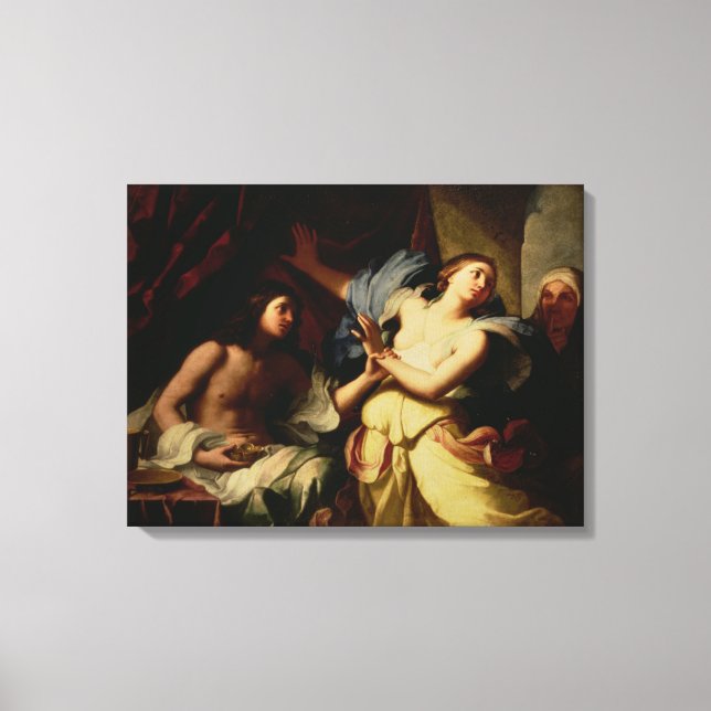 Lienzo Joseph con la esposa de Potiphar (Anverso)