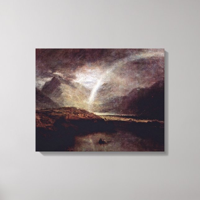 Lienzo Joseph Mallord William Turner - Lago Buttermere (Anverso)