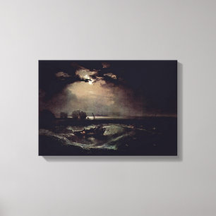 Lienzo Joseph Mallord William Turner - pescadores en el m