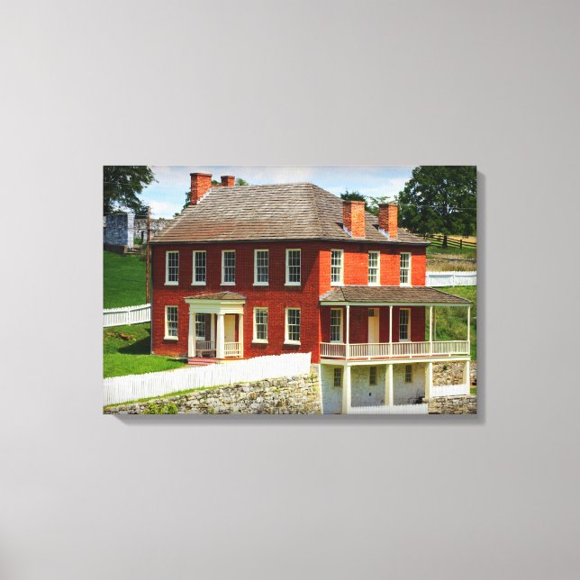 Lienzo Joseph Sherrick House Antietam Wraped Canvas (Anverso)