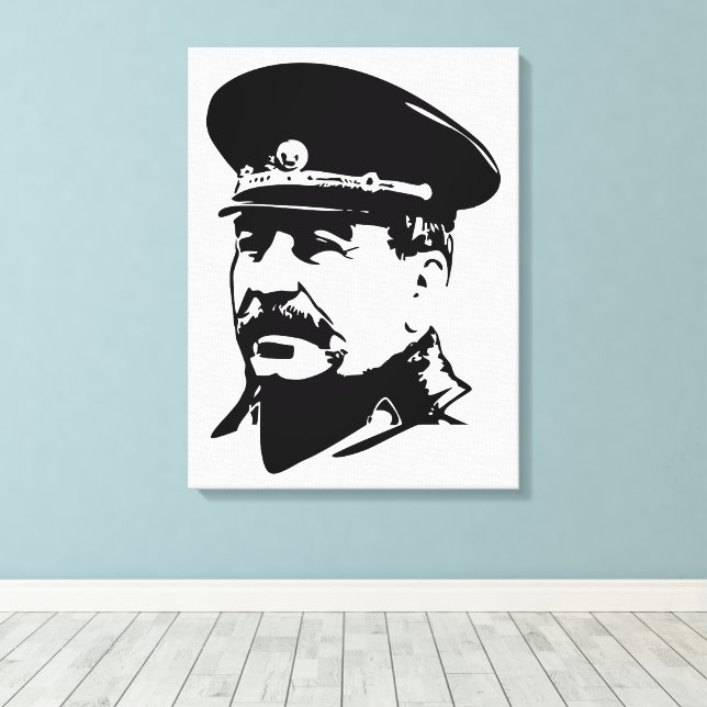 Lienzo Joseph Stalin, USSR, CCCP, Soviet Union, Communism (Insitu (piso de madera))