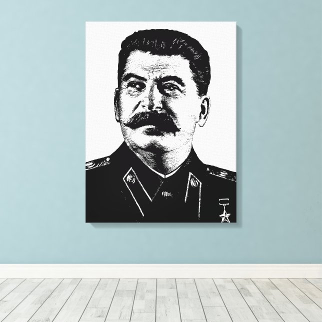Lienzo Joseph Stalin, USSR, CCCP, Soviet Union, Communism (Insitu (piso de madera))