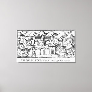 Lienzo Joshua en las paredes de Jericó