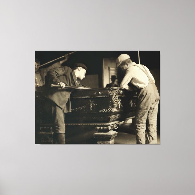 Lienzo Jostle de niños para la clasificación en la mesa d (Anverso)