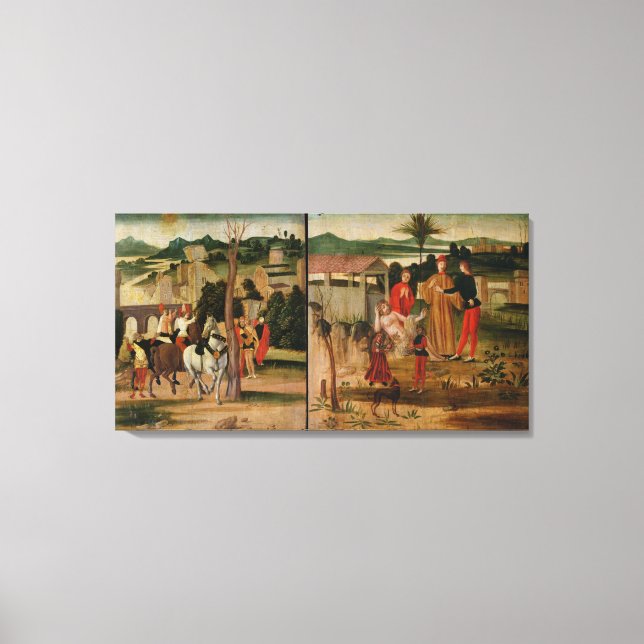 Lienzo Josué en las paredes de Jericó (Anverso)