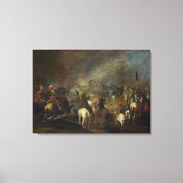Lienzo Josué en las paredes de Jericó (Anverso)