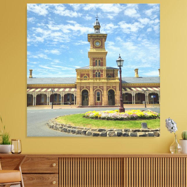 Lienzo Journey through Time at Albury Station (Insitu (Sala de estar))