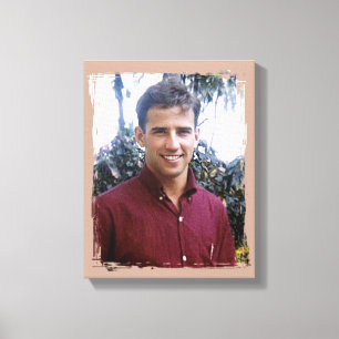 Lienzo Joven Joe Biden