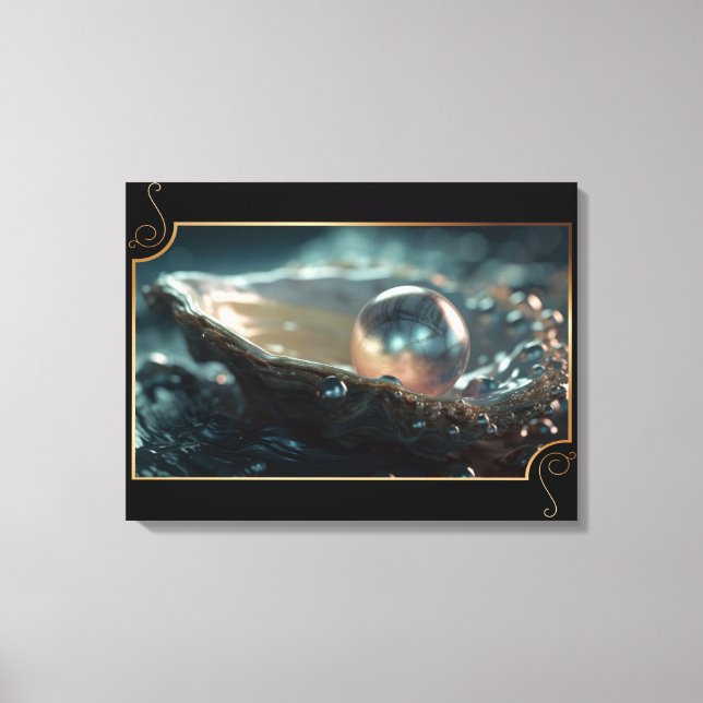 Lienzo Joyas de la Naturaleza Oyster Pearls (Anverso)