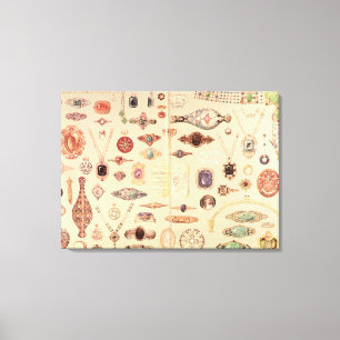 Lienzo Joyería del "catálogo de Tiffany", 1890