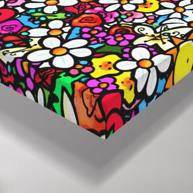 Lienzo Joyful Garden Groovy (Esquina (abajo))