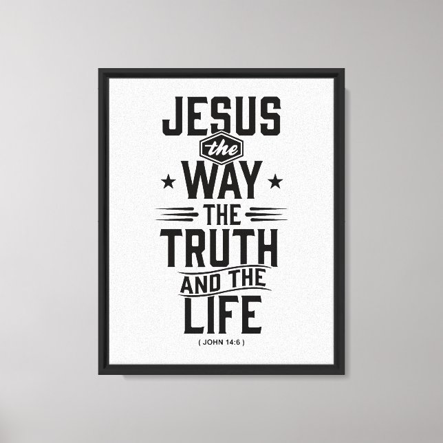 Lienzo Juan 14:6 (Anverso)