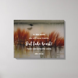 Lienzo Juan 16:33 He superado la biblia contra el cristia