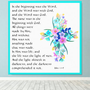 Lienzo Juan 1:1-5