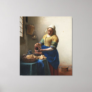 Lienzo JUAN VERMEER - La lechera 1658