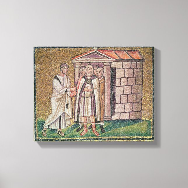 Lienzo Judas se arrepiente, escenas de la vida de Cristo (Anverso)